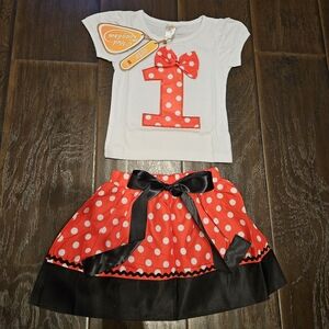 Polka Dot Red and White Kids Matching Set